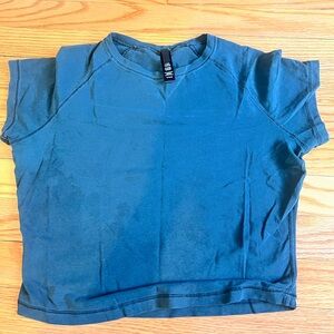 SKIMS Blue Short Sleeve Tee Casual Top